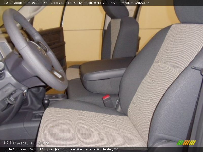 Bright White / Dark Slate/Medium Graystone 2012 Dodge Ram 3500 HD ST Crew Cab 4x4 Dually