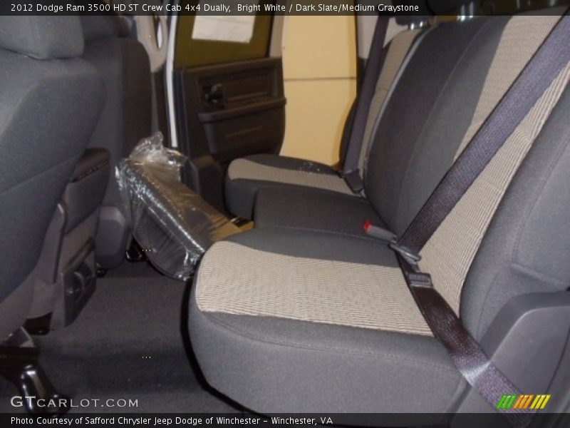 Bright White / Dark Slate/Medium Graystone 2012 Dodge Ram 3500 HD ST Crew Cab 4x4 Dually