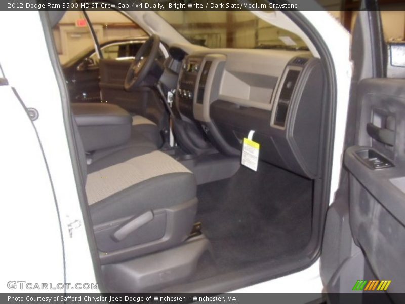 Bright White / Dark Slate/Medium Graystone 2012 Dodge Ram 3500 HD ST Crew Cab 4x4 Dually