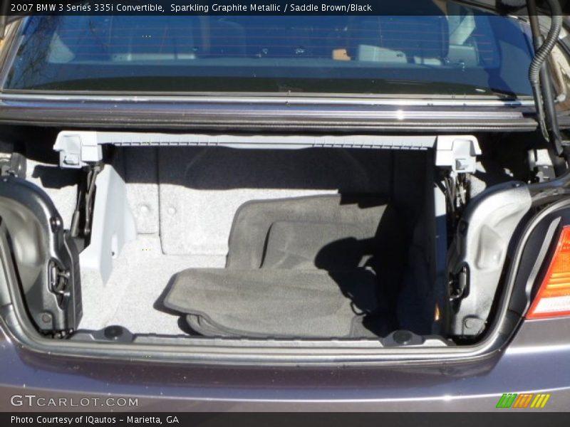 Sparkling Graphite Metallic / Saddle Brown/Black 2007 BMW 3 Series 335i Convertible