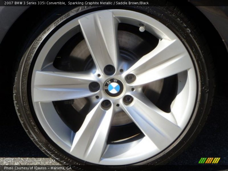 Sparkling Graphite Metallic / Saddle Brown/Black 2007 BMW 3 Series 335i Convertible