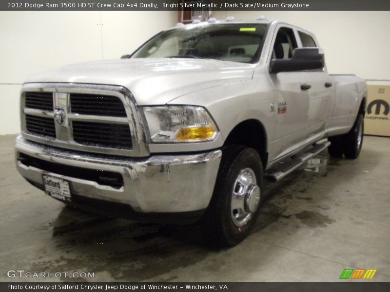 Front 3/4 View of 2012 Ram 3500 HD ST Crew Cab 4x4 Dually