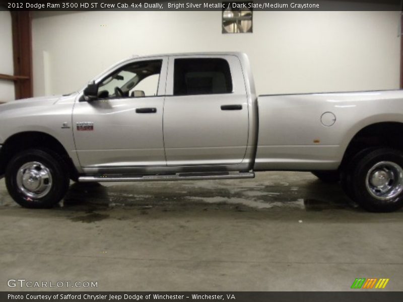 Bright Silver Metallic / Dark Slate/Medium Graystone 2012 Dodge Ram 3500 HD ST Crew Cab 4x4 Dually