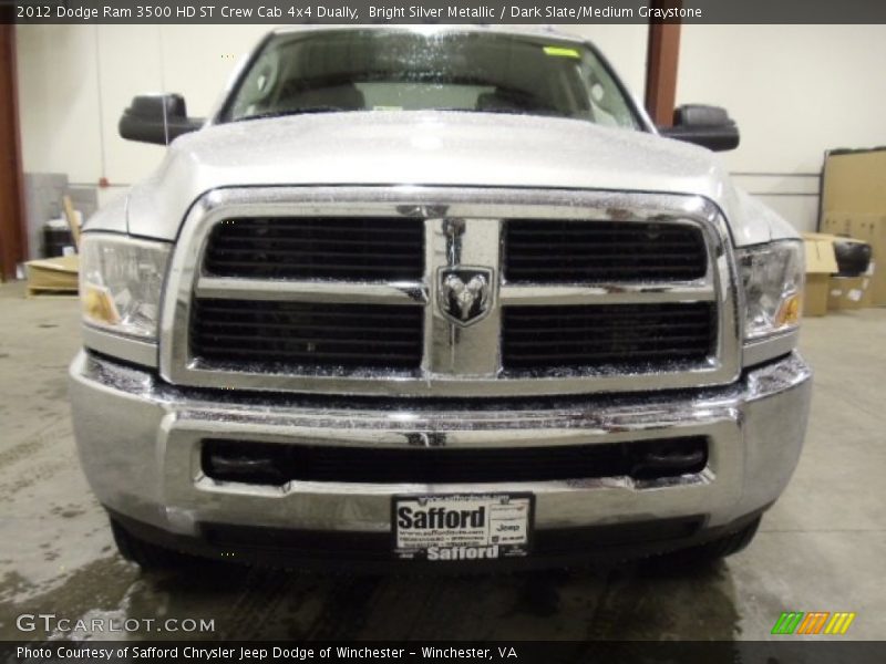 Bright Silver Metallic / Dark Slate/Medium Graystone 2012 Dodge Ram 3500 HD ST Crew Cab 4x4 Dually