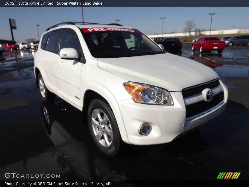Super White / Sand Beige 2009 Toyota RAV4 Limited