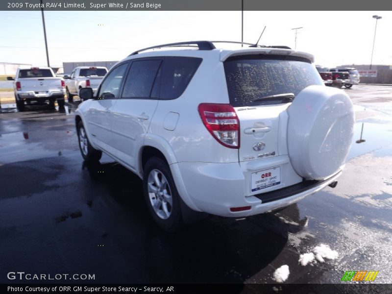 Super White / Sand Beige 2009 Toyota RAV4 Limited