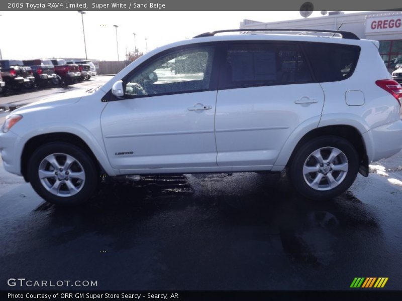 Super White / Sand Beige 2009 Toyota RAV4 Limited