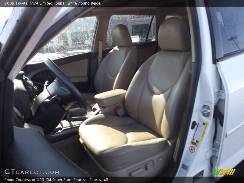 Super White / Sand Beige 2009 Toyota RAV4 Limited