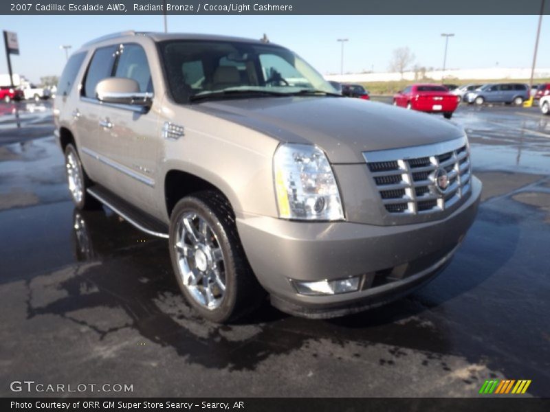 Radiant Bronze / Cocoa/Light Cashmere 2007 Cadillac Escalade AWD