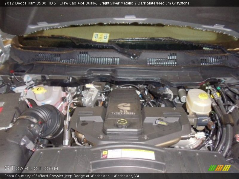 Bright Silver Metallic / Dark Slate/Medium Graystone 2012 Dodge Ram 3500 HD ST Crew Cab 4x4 Dually