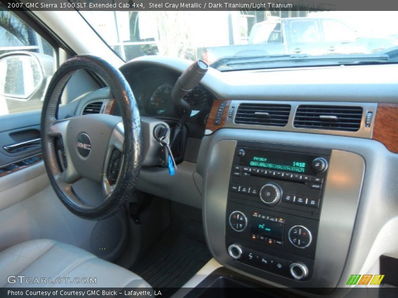 Steel Gray Metallic / Dark Titanium/Light Titanium 2007 GMC Sierra 1500 SLT Extended Cab 4x4
