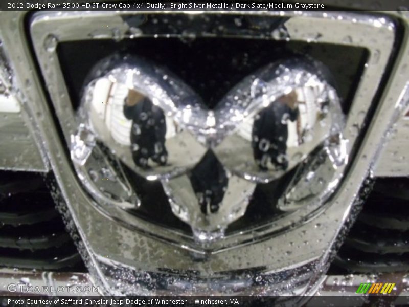Bright Silver Metallic / Dark Slate/Medium Graystone 2012 Dodge Ram 3500 HD ST Crew Cab 4x4 Dually