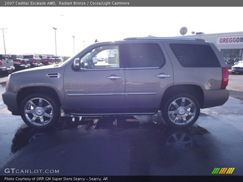 Radiant Bronze / Cocoa/Light Cashmere 2007 Cadillac Escalade AWD