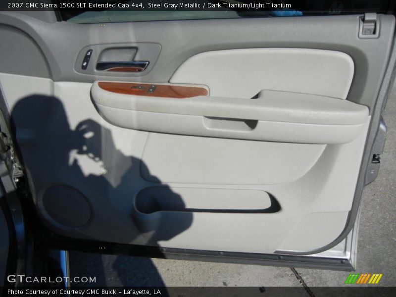 Steel Gray Metallic / Dark Titanium/Light Titanium 2007 GMC Sierra 1500 SLT Extended Cab 4x4