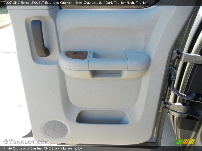 Steel Gray Metallic / Dark Titanium/Light Titanium 2007 GMC Sierra 1500 SLT Extended Cab 4x4