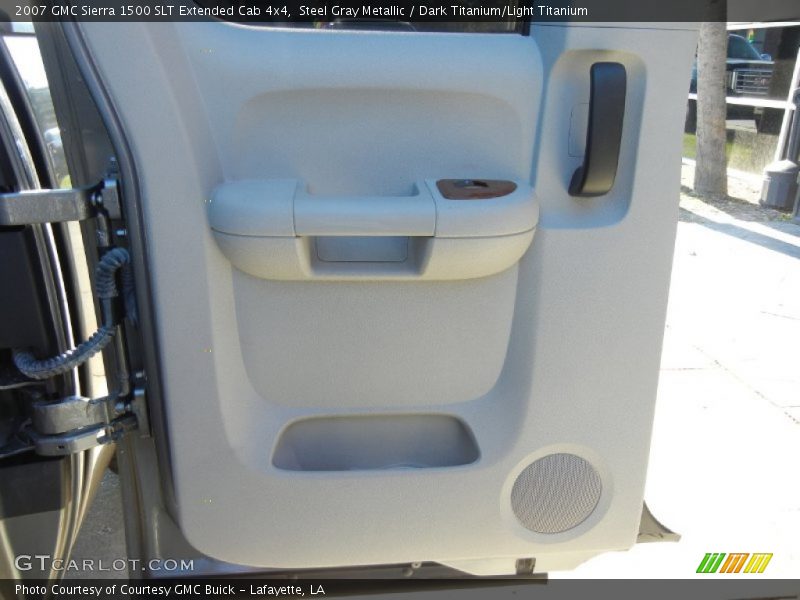 Steel Gray Metallic / Dark Titanium/Light Titanium 2007 GMC Sierra 1500 SLT Extended Cab 4x4