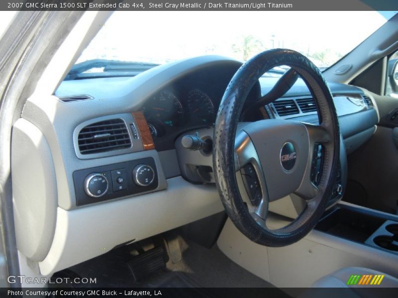 Steel Gray Metallic / Dark Titanium/Light Titanium 2007 GMC Sierra 1500 SLT Extended Cab 4x4