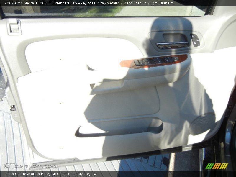 Steel Gray Metallic / Dark Titanium/Light Titanium 2007 GMC Sierra 1500 SLT Extended Cab 4x4