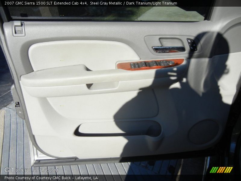 Steel Gray Metallic / Dark Titanium/Light Titanium 2007 GMC Sierra 1500 SLT Extended Cab 4x4