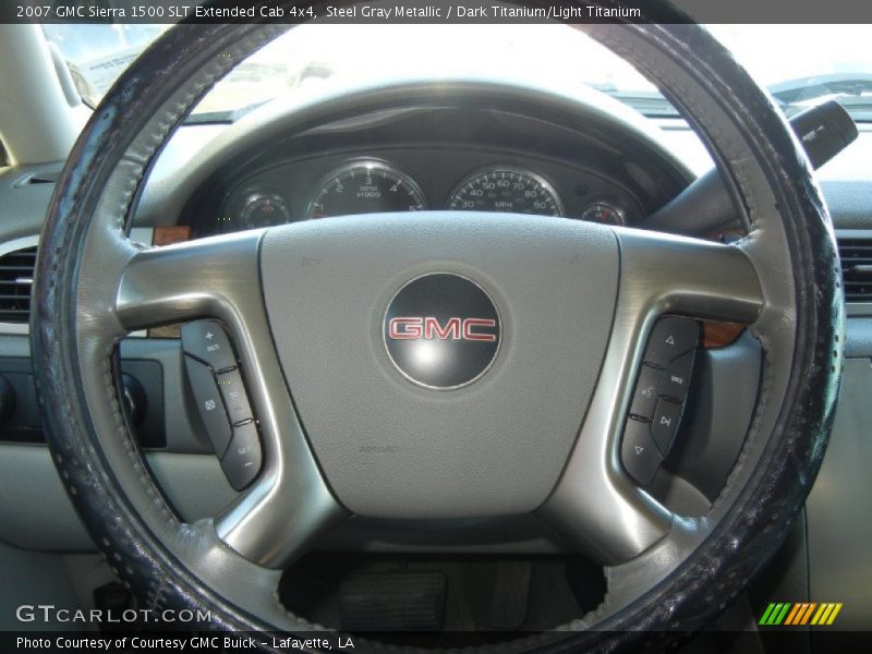 Steel Gray Metallic / Dark Titanium/Light Titanium 2007 GMC Sierra 1500 SLT Extended Cab 4x4