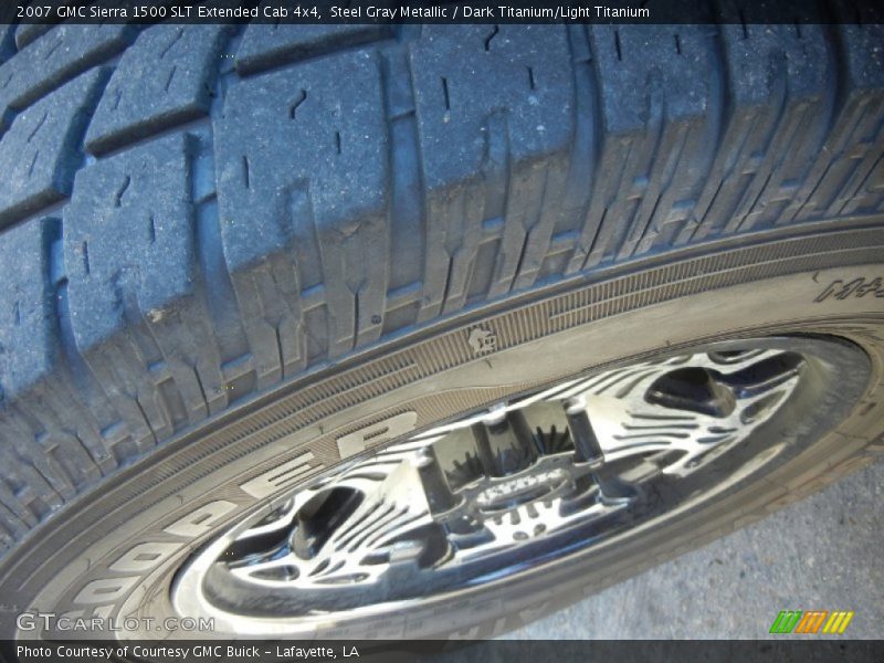 Steel Gray Metallic / Dark Titanium/Light Titanium 2007 GMC Sierra 1500 SLT Extended Cab 4x4