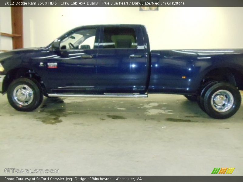 True Blue Pearl / Dark Slate/Medium Graystone 2012 Dodge Ram 3500 HD ST Crew Cab 4x4 Dually
