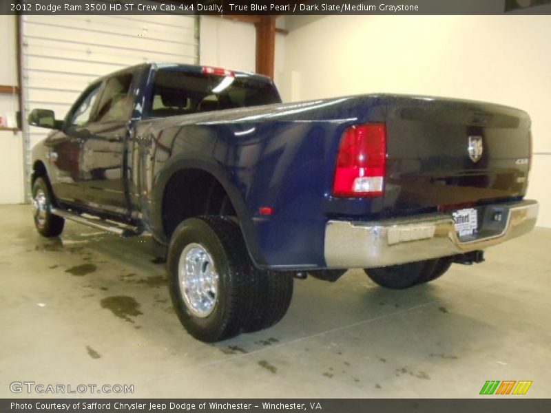 2012 Ram 3500 HD ST Crew Cab 4x4 Dually True Blue Pearl