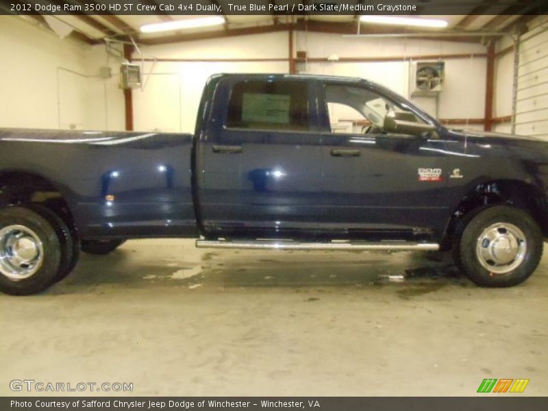 True Blue Pearl / Dark Slate/Medium Graystone 2012 Dodge Ram 3500 HD ST Crew Cab 4x4 Dually