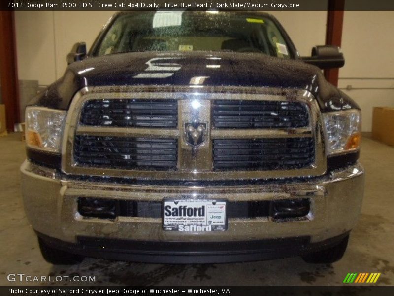 True Blue Pearl / Dark Slate/Medium Graystone 2012 Dodge Ram 3500 HD ST Crew Cab 4x4 Dually