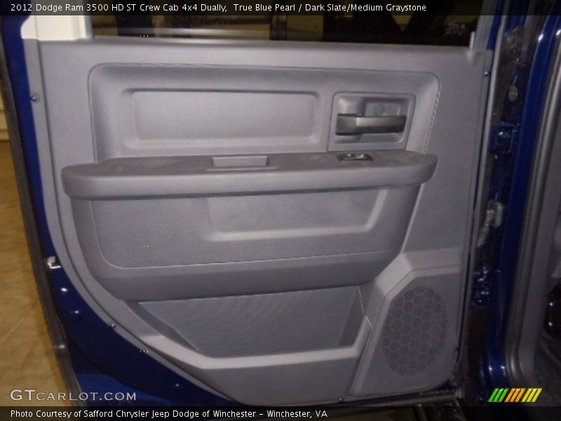 True Blue Pearl / Dark Slate/Medium Graystone 2012 Dodge Ram 3500 HD ST Crew Cab 4x4 Dually