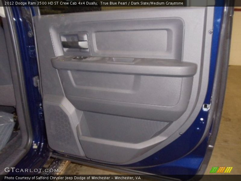 True Blue Pearl / Dark Slate/Medium Graystone 2012 Dodge Ram 3500 HD ST Crew Cab 4x4 Dually