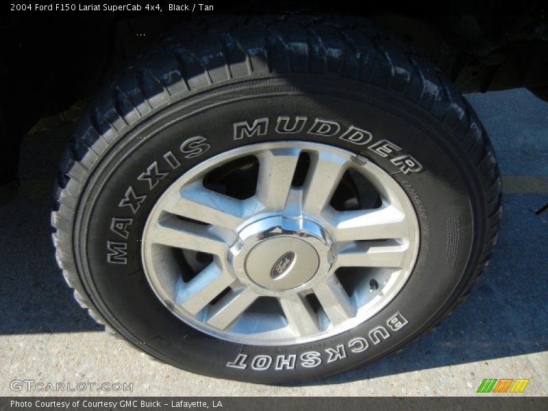 Black / Tan 2004 Ford F150 Lariat SuperCab 4x4