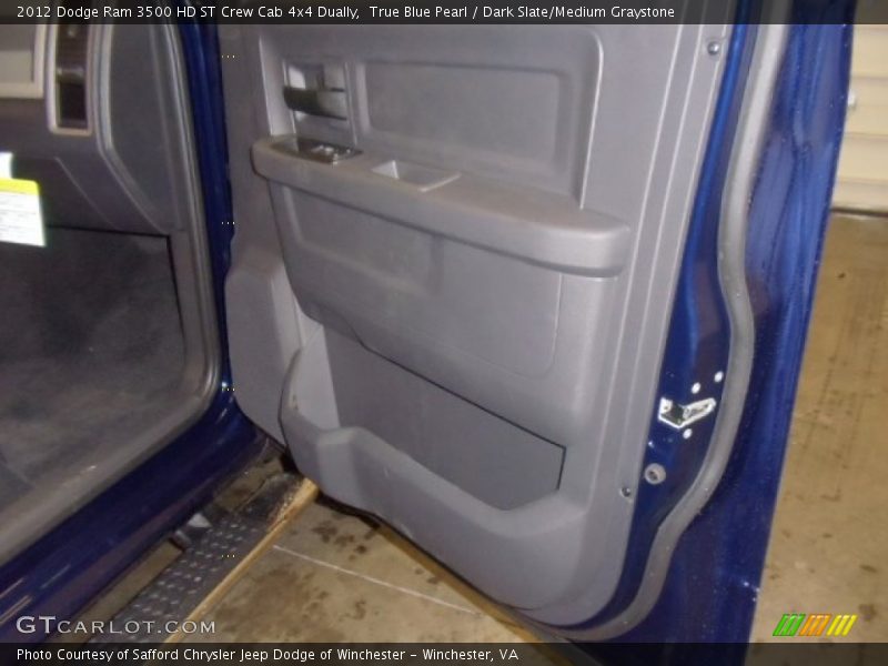 True Blue Pearl / Dark Slate/Medium Graystone 2012 Dodge Ram 3500 HD ST Crew Cab 4x4 Dually