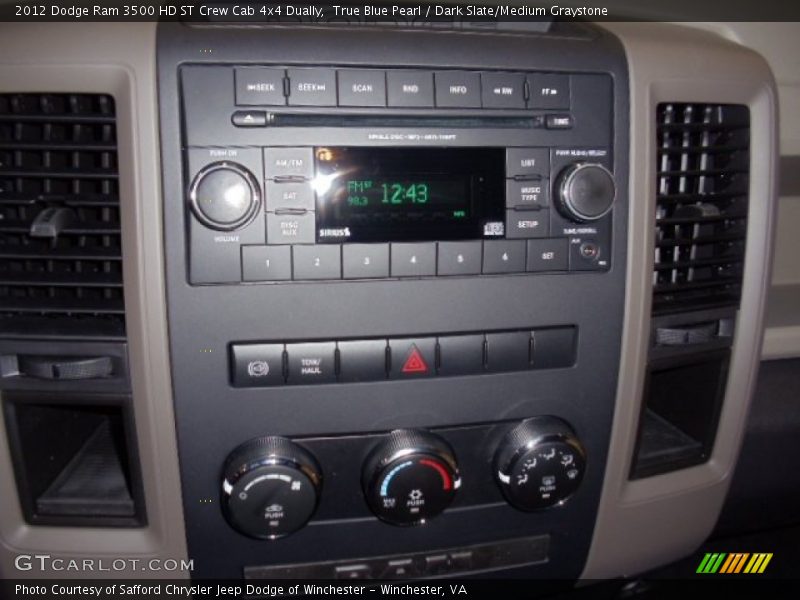 True Blue Pearl / Dark Slate/Medium Graystone 2012 Dodge Ram 3500 HD ST Crew Cab 4x4 Dually