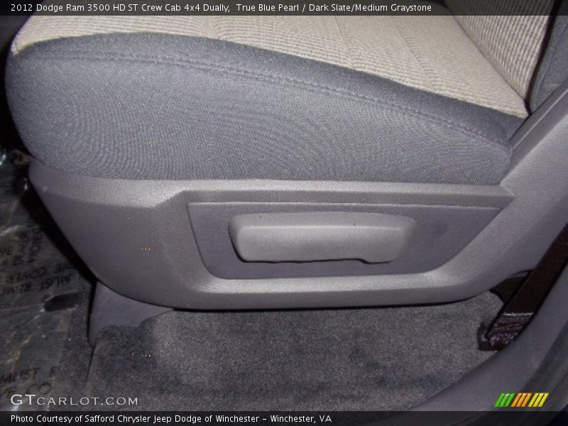 True Blue Pearl / Dark Slate/Medium Graystone 2012 Dodge Ram 3500 HD ST Crew Cab 4x4 Dually