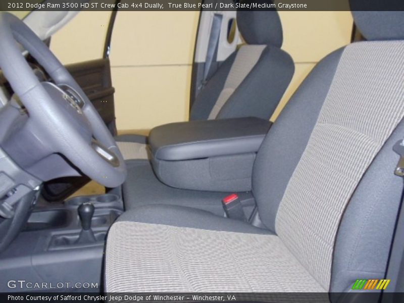 True Blue Pearl / Dark Slate/Medium Graystone 2012 Dodge Ram 3500 HD ST Crew Cab 4x4 Dually
