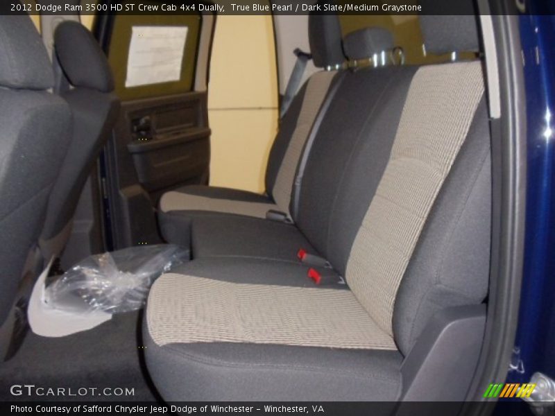 True Blue Pearl / Dark Slate/Medium Graystone 2012 Dodge Ram 3500 HD ST Crew Cab 4x4 Dually