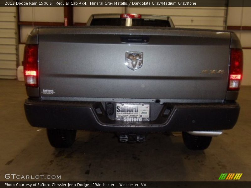 Mineral Gray Metallic / Dark Slate Gray/Medium Graystone 2012 Dodge Ram 1500 ST Regular Cab 4x4