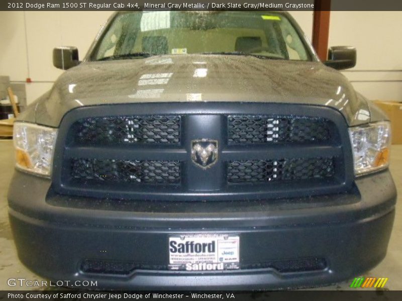 Mineral Gray Metallic / Dark Slate Gray/Medium Graystone 2012 Dodge Ram 1500 ST Regular Cab 4x4