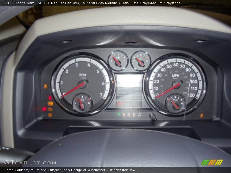Mineral Gray Metallic / Dark Slate Gray/Medium Graystone 2012 Dodge Ram 1500 ST Regular Cab 4x4