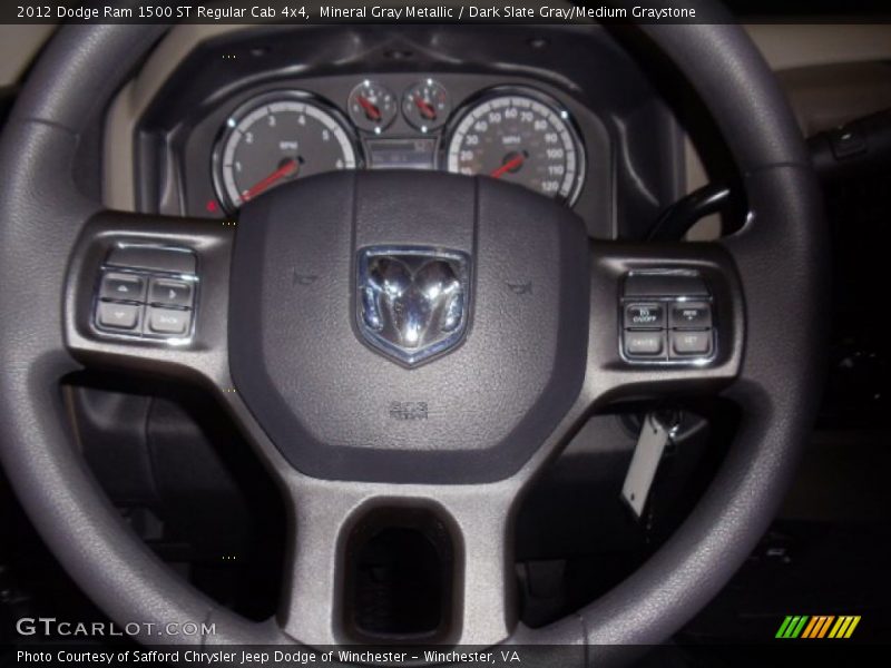 Mineral Gray Metallic / Dark Slate Gray/Medium Graystone 2012 Dodge Ram 1500 ST Regular Cab 4x4