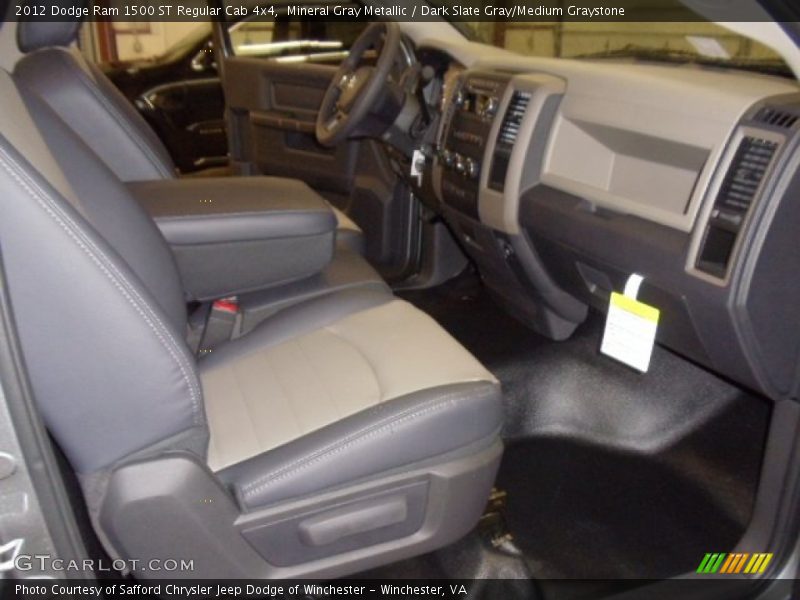 Mineral Gray Metallic / Dark Slate Gray/Medium Graystone 2012 Dodge Ram 1500 ST Regular Cab 4x4