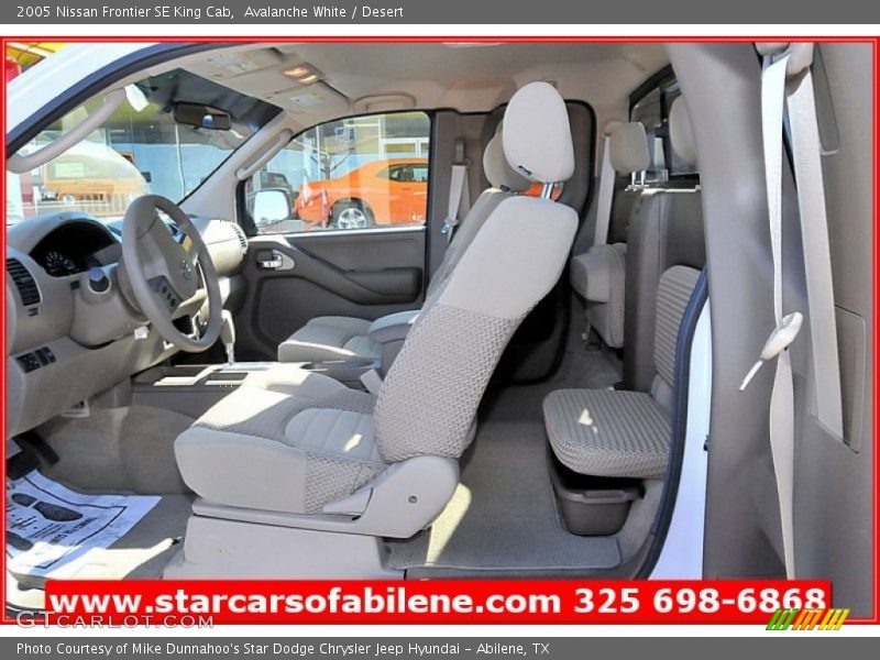 Avalanche White / Desert 2005 Nissan Frontier SE King Cab