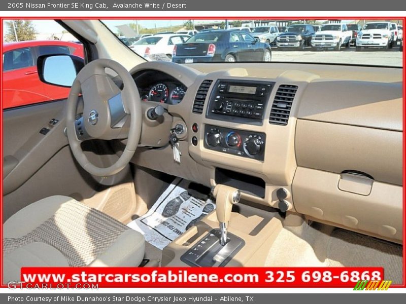 Avalanche White / Desert 2005 Nissan Frontier SE King Cab