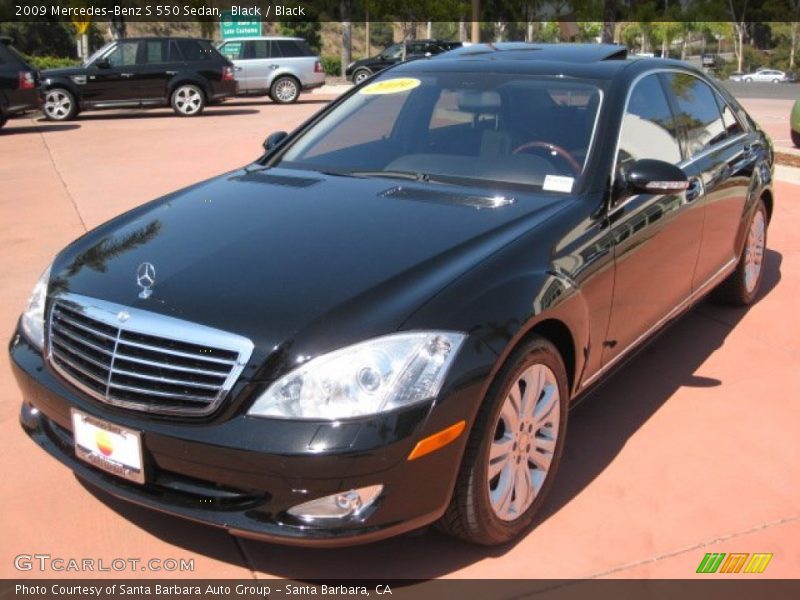 Black / Black 2009 Mercedes-Benz S 550 Sedan