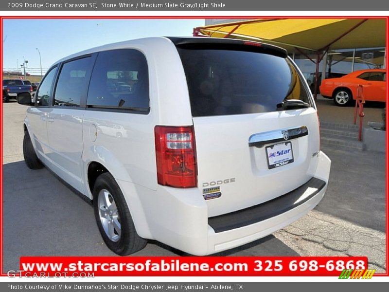 Stone White / Medium Slate Gray/Light Shale 2009 Dodge Grand Caravan SE