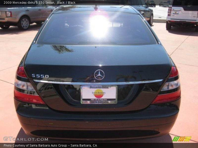 Black / Black 2009 Mercedes-Benz S 550 Sedan