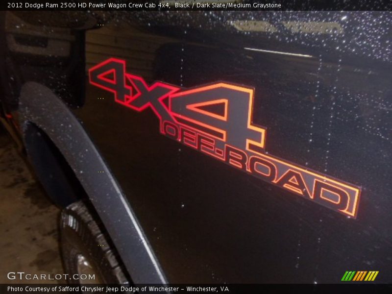 Black / Dark Slate/Medium Graystone 2012 Dodge Ram 2500 HD Power Wagon Crew Cab 4x4
