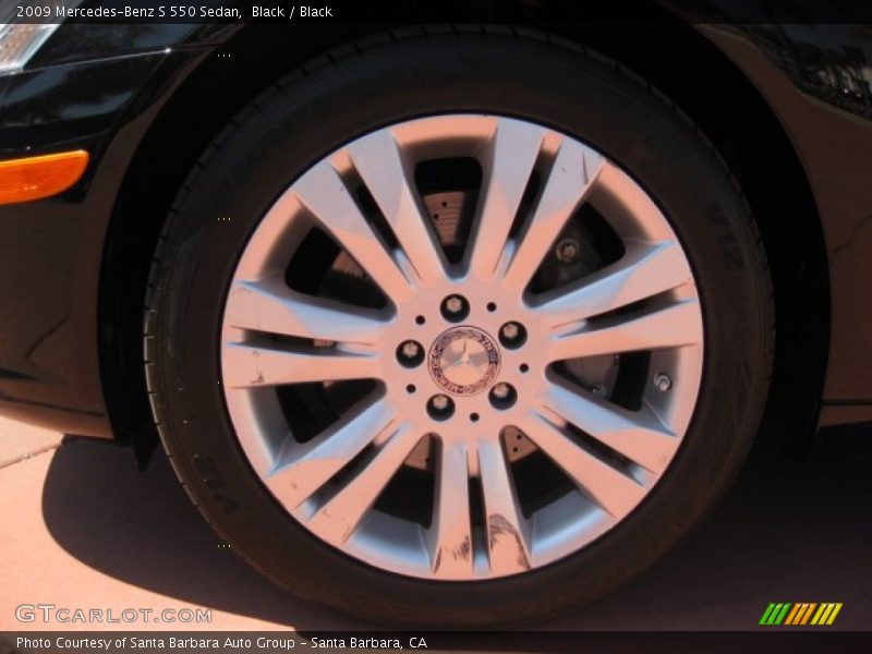 Black / Black 2009 Mercedes-Benz S 550 Sedan