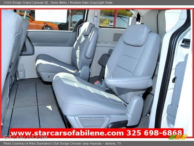 Stone White / Medium Slate Gray/Light Shale 2009 Dodge Grand Caravan SE